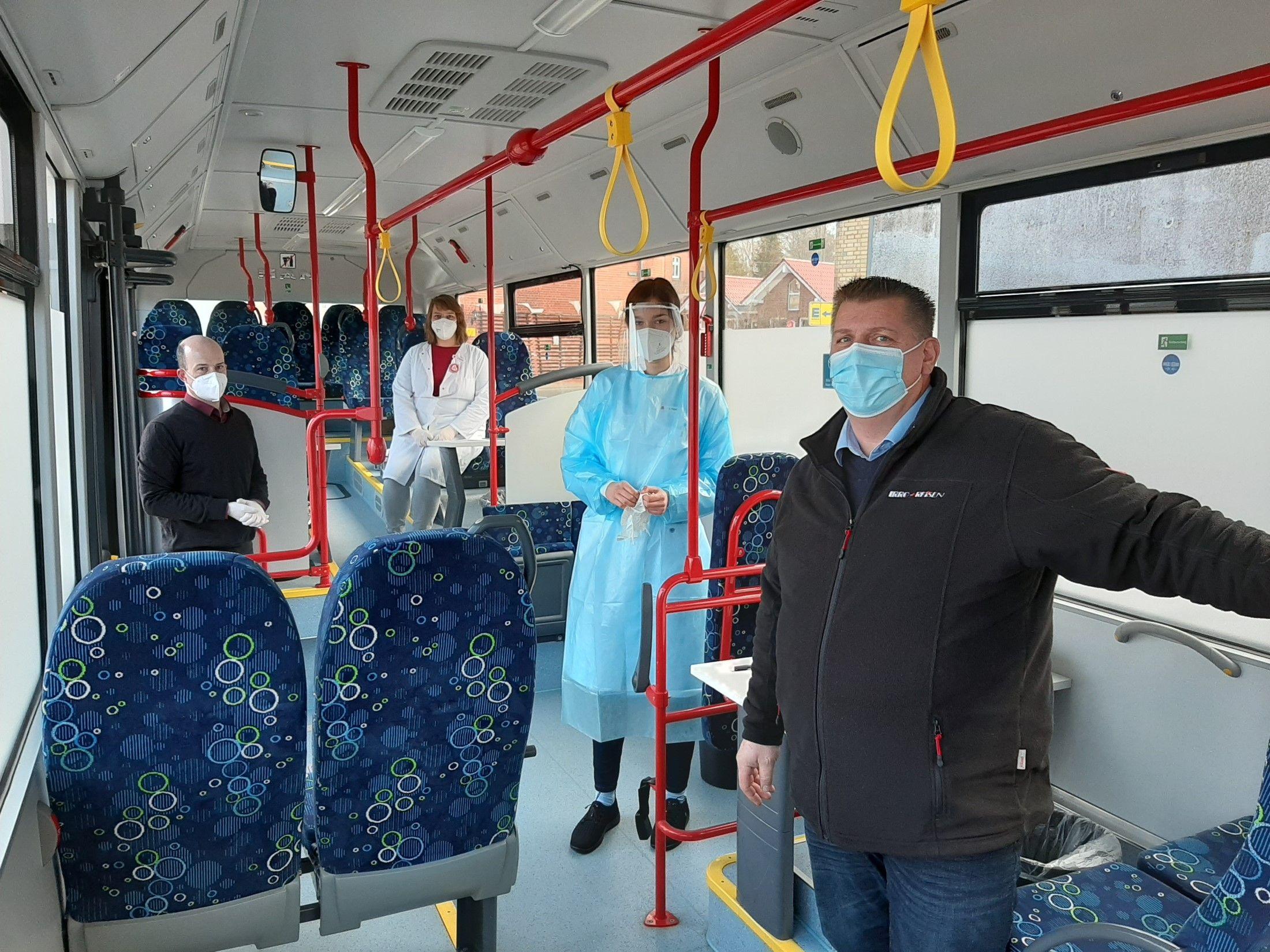 Mobiles Testzentrum wieder unterwegs